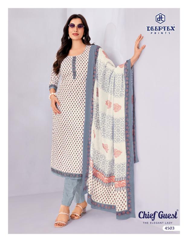 Deeptex chief guest vol 45 cotton dress material wholesale jetpur gujarat